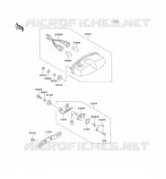 FEUX ARRI&Egrave;RE pour Kawasaki ZXR750 1991
