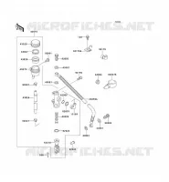 MAITRE CYLINDRE ARRI&Egrave;RE pour Kawasaki ZXR750 1991