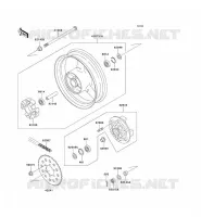 MOYEU ARRIERE pour Kawasaki ZXR750 1991