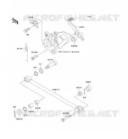 PEDALE DE FREIN pour Kawasaki ZXR750 1991
