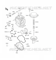 PI&Egrave;CES DE CARBURATEUR pour Kawasaki ZXR750 1991