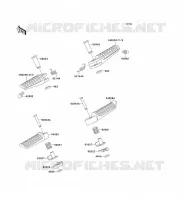 REPOSE PIED pour Kawasaki ZXR750 1991