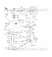 RESERVOIR CARBURANT pour Kawasaki ZXR750 1991