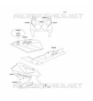 STICKER(VERT/BLANC/BLEU) pour Kawasaki ZXR750 1991