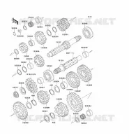 TRANSMISSION pour Kawasaki ZXR750 1991