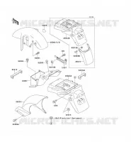 GARDE BOUE pour Kawasaki ZXR750 1991