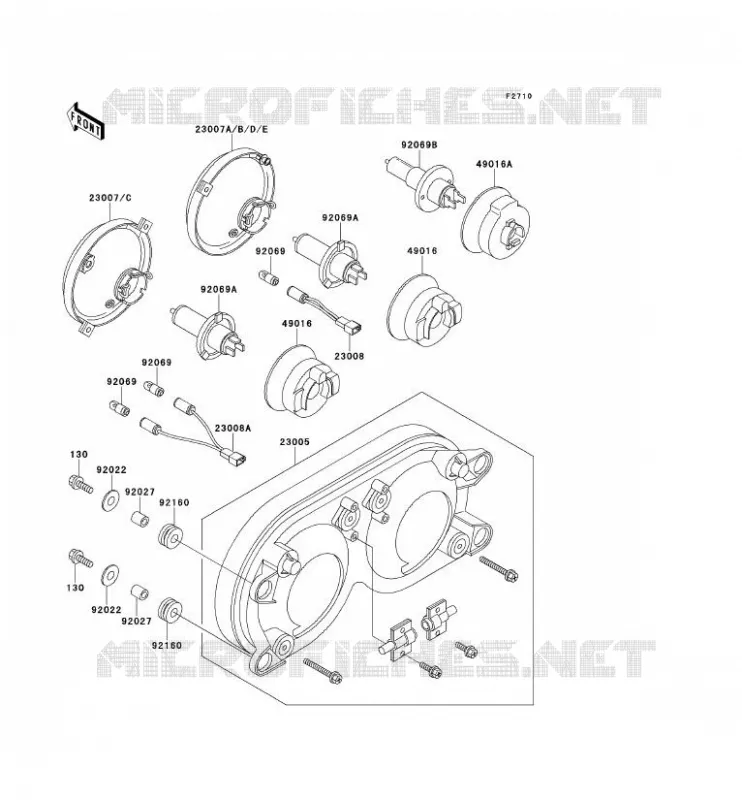 OPTIQUE(S) Kawasaki MOTOS 750 1994 ZXR750R  ZX750-M2