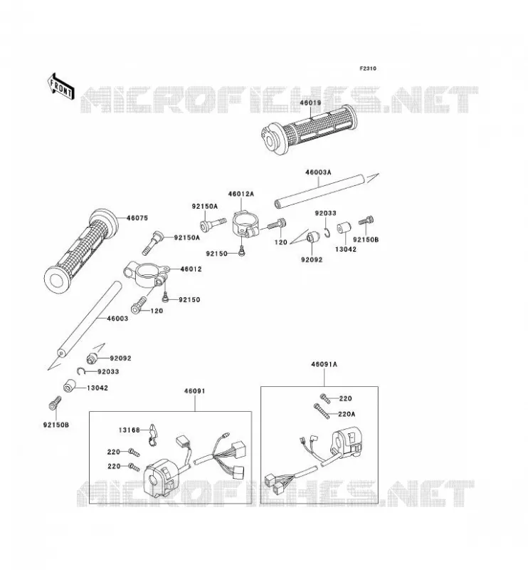 GUIDON Kawasaki MOTOS 750 1996 NINJA ZX-7RR  ZX750-N1