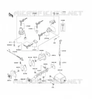CONTACTEUR SERRURE/R&Eacute;FLECTEUR pour Kawasaki NINJA ZX-7RR 1996