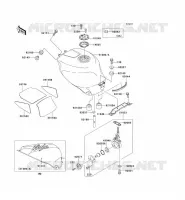 RESERVOIR CARBURANT pour Kawasaki NINJA ZX-7RR 1997