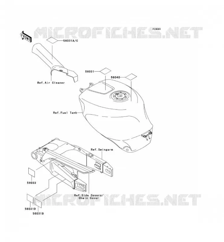 LABEL Kawasaki MOTOS 750 1996 NINJA ZX-7R  ZX750-P1