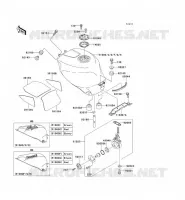 RESERVOIR CARBURANT pour Kawasaki NINJA ZX-7R 1997