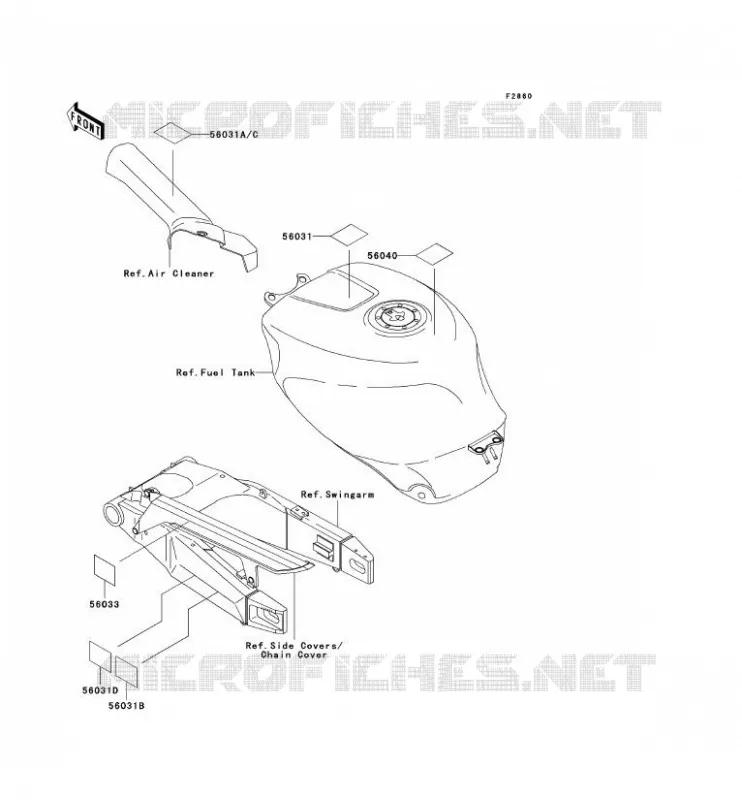 LABEL Kawasaki MOTOS 750 1997 NINJA ZX-7R  ZX750-P2
