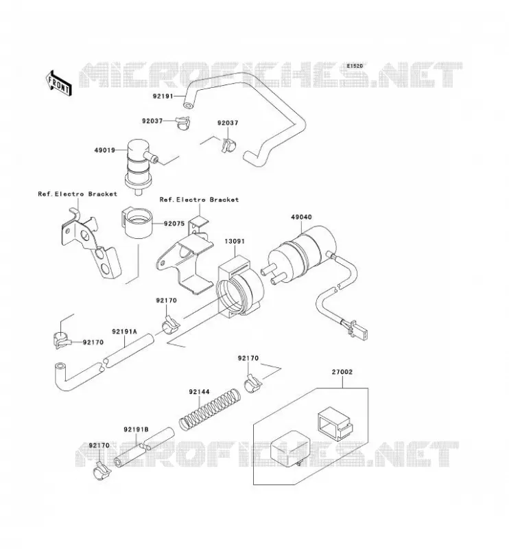 POMPE A ESSENCE Kawasaki MOTOS 750 1997 NINJA ZX-7R  ZX750-P2