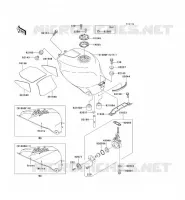 RESERVOIR CARBURANT pour Kawasaki NINJA ZX-7R 1997