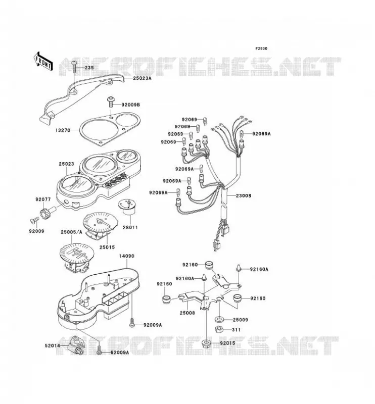 COMPTEURS Kawasaki MOTOS 750 1998 NINJA ZX-7R  ZX750-P3