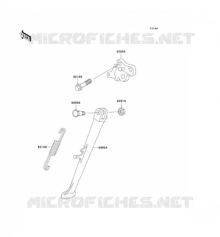 BEQUILLES Kawasaki MOTOS 750 2000 NINJA ZX-7R  ZX750-P5