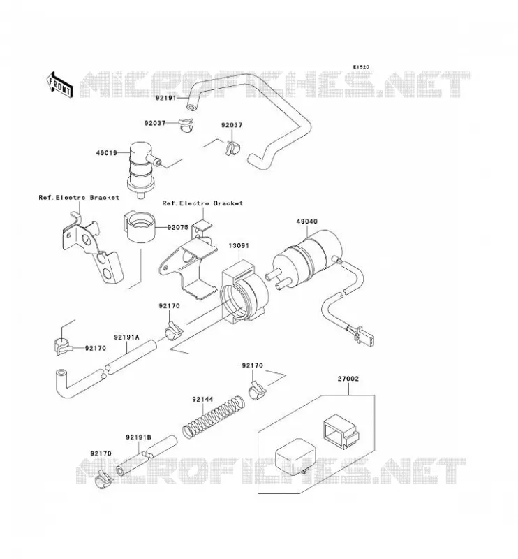 POMPE A ESSENCE Kawasaki MOTOS 750 2003 NINJA ZX-7R  ZX750-P8