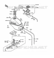 RESERVOIR CARBURANT pour Kawasaki GPZ900R 1988