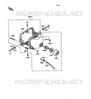 OPTIQUE ZGT00A 009976) pour Kawasaki GPZ900R 1991