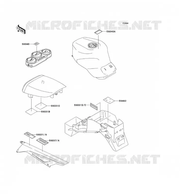 LABEL Kawasaki MOTOS 900 1994 NINJA ZX-9R  ZX900-B1