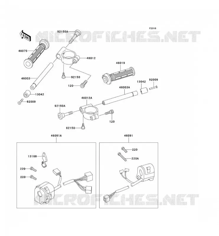 GUIDON Kawasaki MOTOS 900 1996 NINJA ZX-9R  ZX900-B3