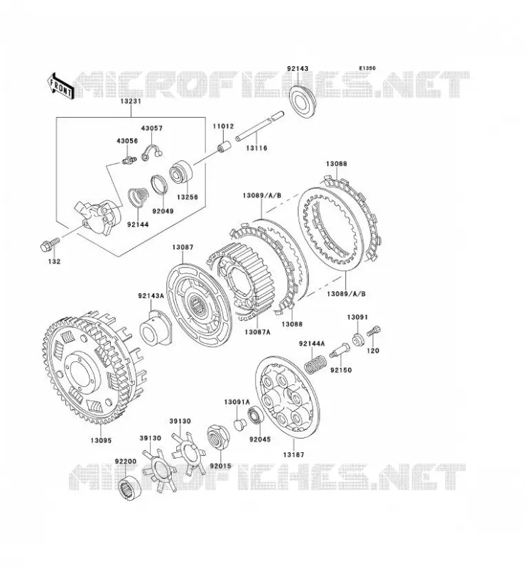 EMBRAYAGE Kawasaki MOTOS 900 1996 NINJA ZX-9R  ZX900-B3
