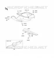 CACHE LAT&Eacute;RAL/GARDE CHAINE pour Kawasaki NINJA ZX-9R 1998