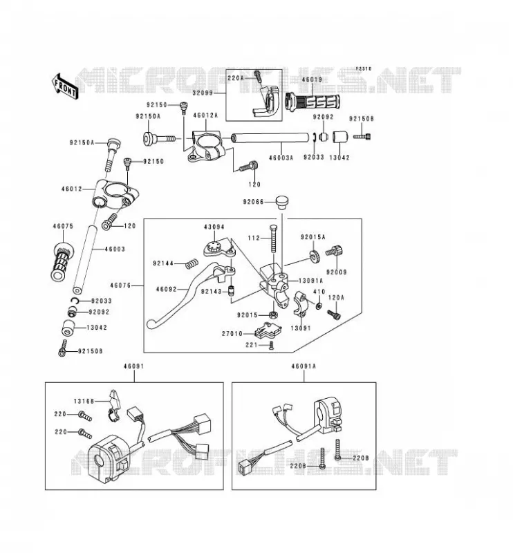 GUIDON Kawasaki MOTOS 900 1999 NINJA ZX-9R  ZX900-D2