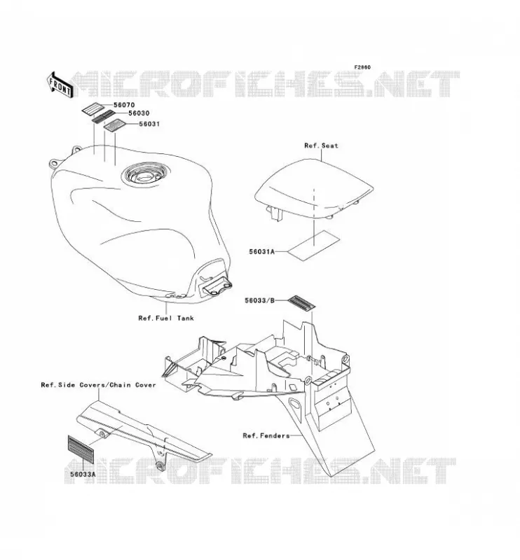 LABEL Kawasaki MOTOS 900 2001 NINJA ZX-9R  ZX900-E2H