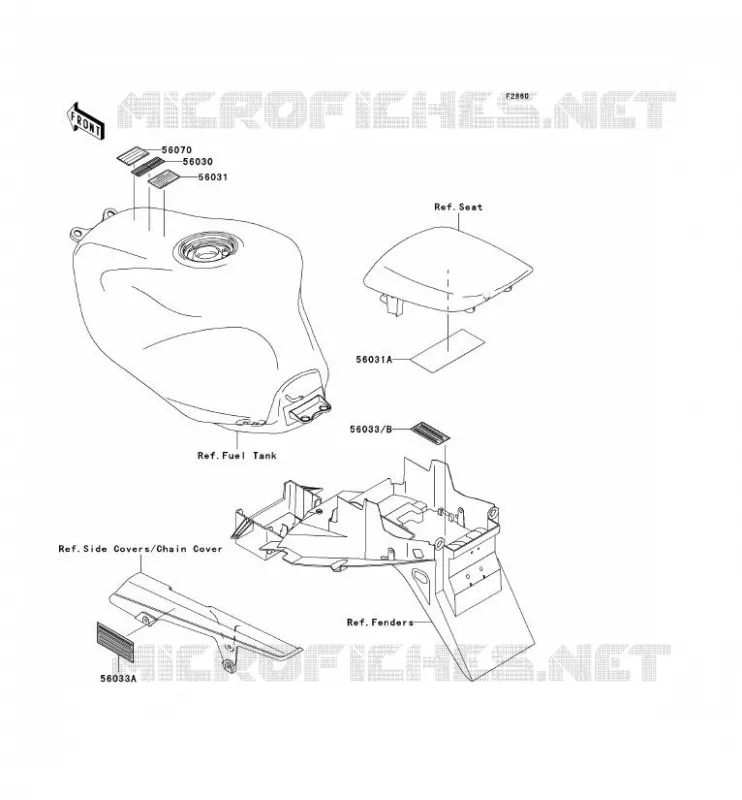 LABEL Kawasaki MOTOS 900 2001 NINJA ZX-9R  ZX900-E2P
