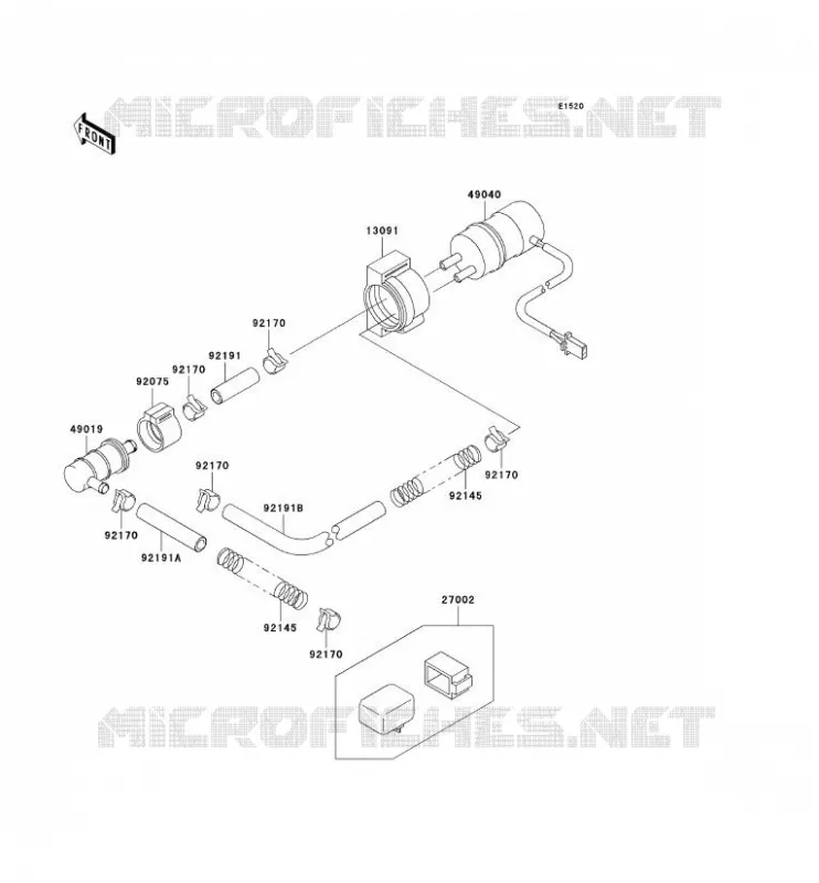 POMPE A ESSENCE Kawasaki MOTOS 900 2001 NINJA ZX-9R  ZX900-E2P