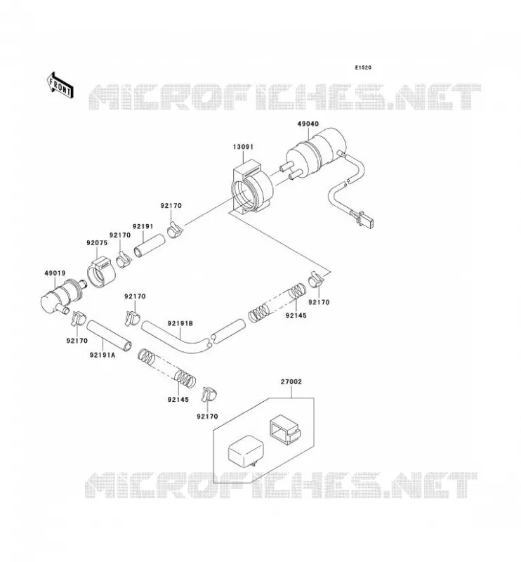 POMPE A ESSENCE Kawasaki MOTOS 900 2001 NINJA ZX-9R  ZX900-E2P