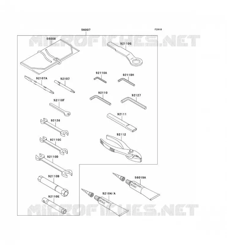 OUTIL UTILISATEUR Kawasaki MOTOS 900 2002 NINJA ZX-9R  ZX900-F1