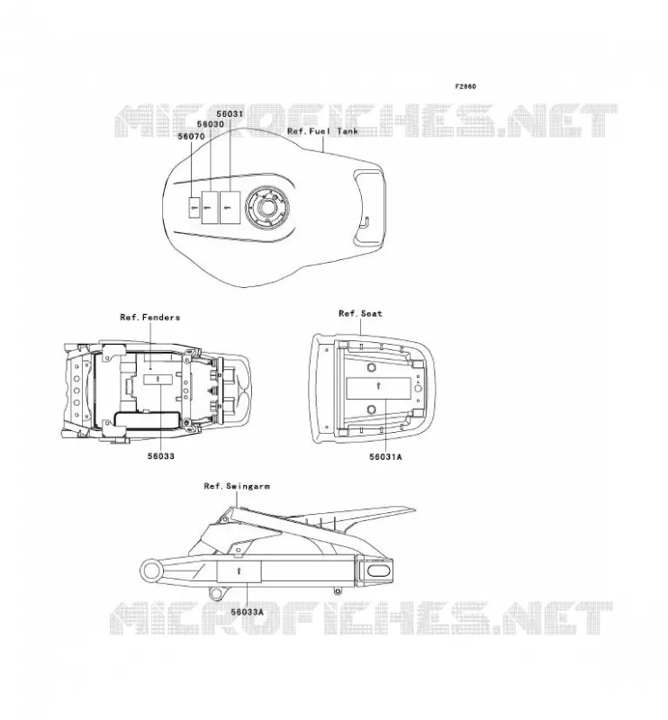 LABEL Kawasaki MOTOS 900 2002 NINJA ZX-9R  ZX900-F1H
