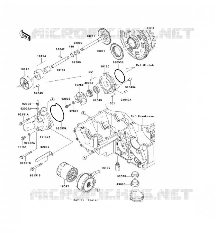 POMPE A HUILE Kawasaki MOTOS 900 2002 NINJA ZX-9R  ZX900-F1H
