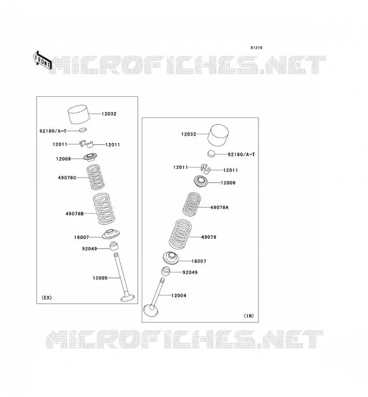 SOUPAPE Kawasaki MOTOS 900 2003 NINJA ZX-9R  ZX900-F2