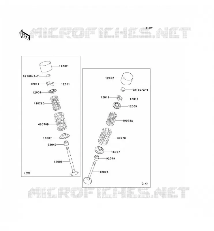 SOUPAPE Kawasaki MOTOS 900 2003 NINJA ZX-9R  ZX900-F2H