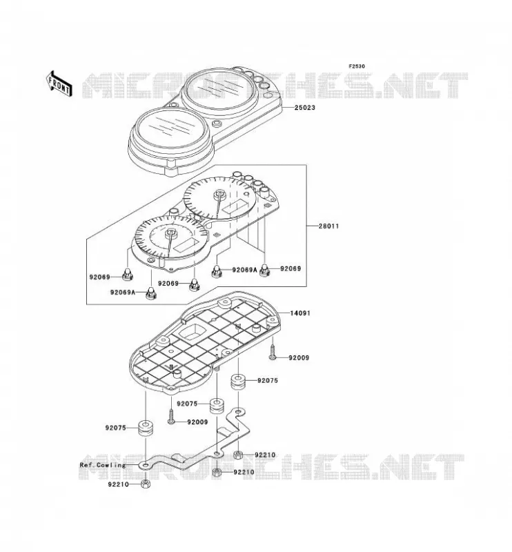 COMPTEURS Kawasaki MOTOS 900 2003 NINJA ZX-9R  ZX900-F2H