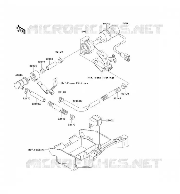 POMPE A ESSENCE Kawasaki MOTOS 900 2003 NINJA ZX-9R  ZX900-F2H