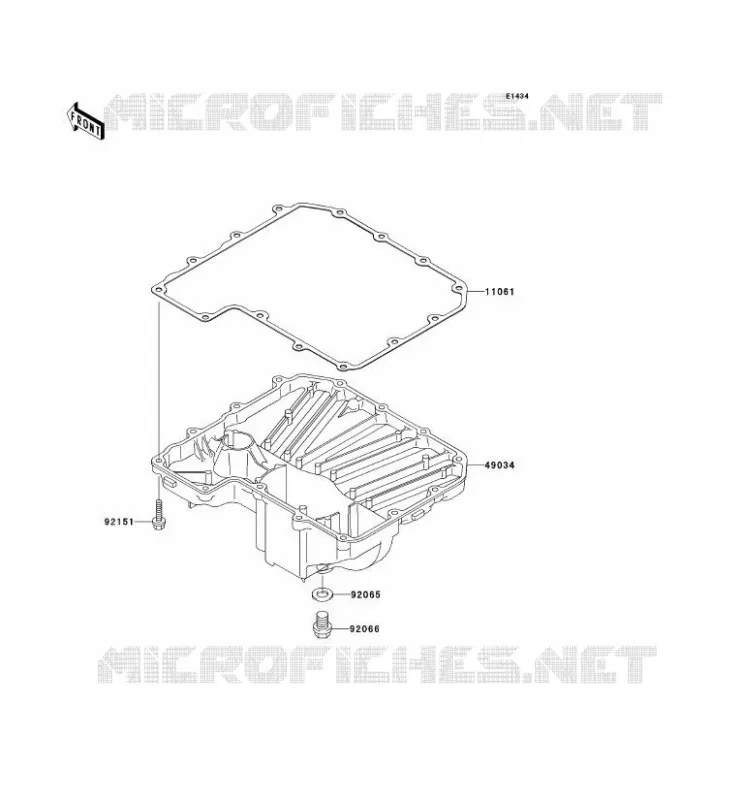 CARTER INFERIEUR Kawasaki MOTOS 900 2003 NINJA ZX-9R  ZX900-F2P