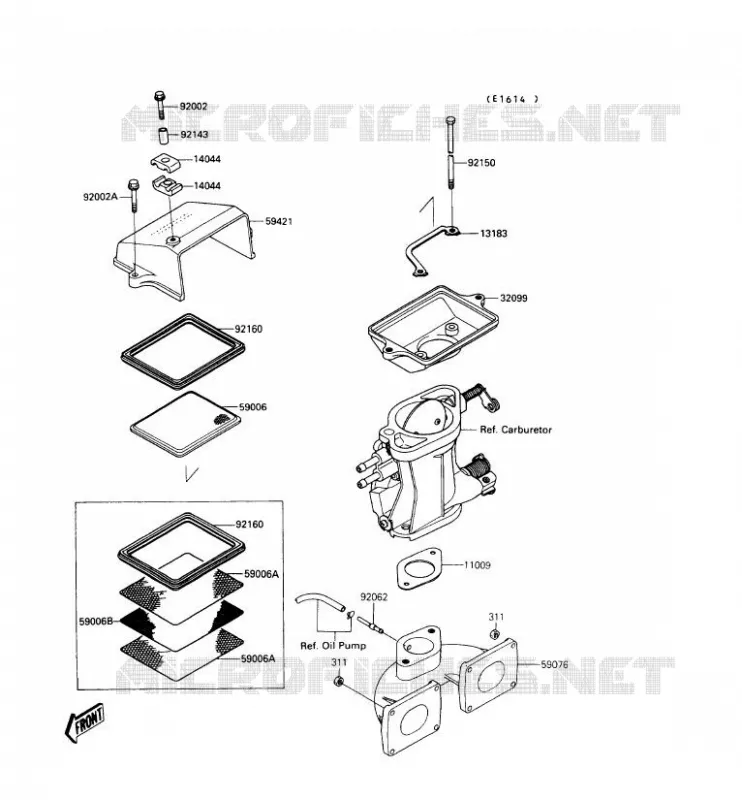 BOUCLIER THERMIQUE Kawasaki JET SKI 650 1990 JET MATE  JB650-A2