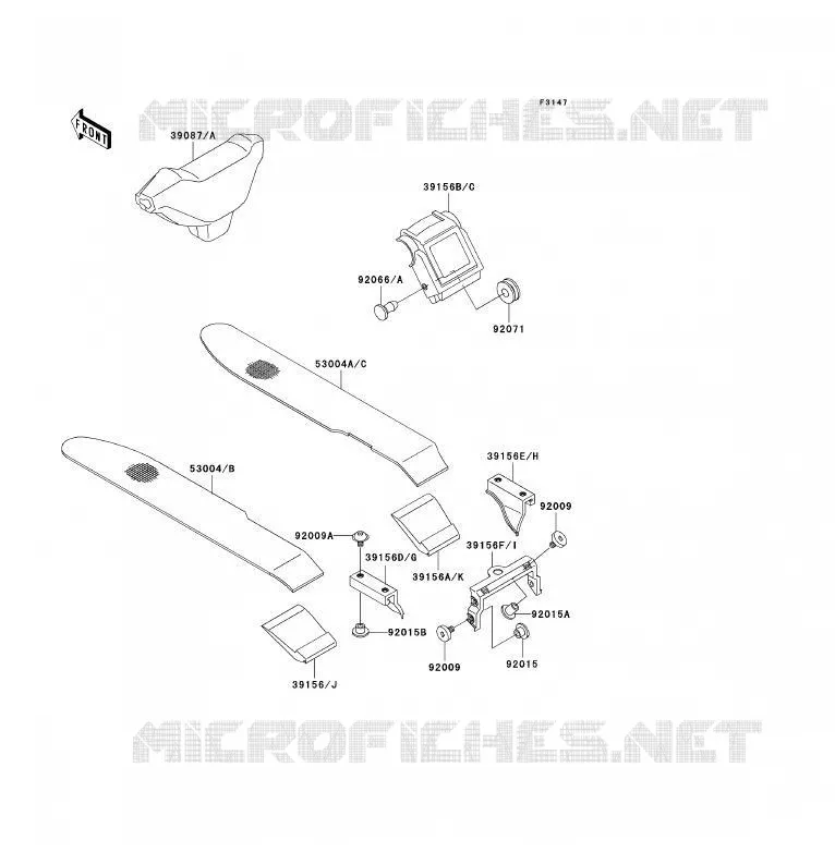 MOUSSES Kawasaki JET SKI 650 1993 JET SKI X-2  JF650-A8