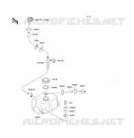 R&Eacute;SERVOIR D'HUILE( KAW42717 92) pour Kawasaki JET SKI TS 1995