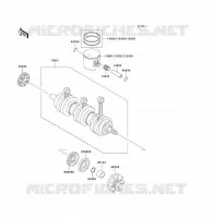 VILEBREQUIN/PISTON pour Kawasaki JET SKI 1100 ZXI 1998