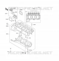 CARTER MOTEUR(S) pour Kawasaki JET SKI 1100 ZXI 2001