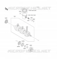 VILEBREQUIN/PISTON pour Kawasaki JET SKI 1100 ZXI 2001