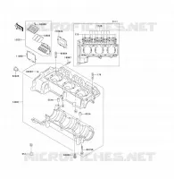 CARTER MOTEUR(S) pour Kawasaki JET SKI ULTRA 130 D.I. 2001