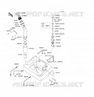 RESERVOIR CARBURANT pour Kawasaki JET SKI ULTRA 130 D.I. 2001