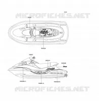 STICKER pour Kawasaki JET SKI ULTRA 130 D.I. 2001